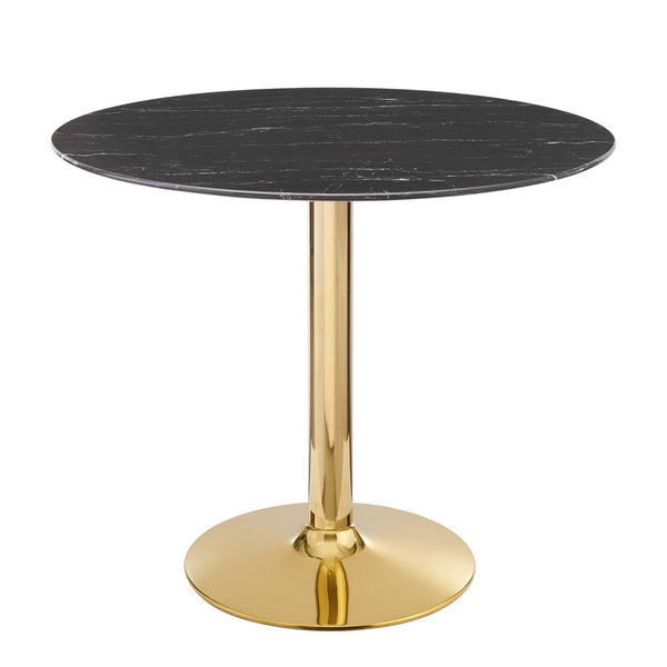Verne 35" Artificial Marble Dining Table by Furniture For America