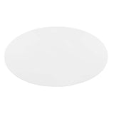 Theo 48" Oval Dining Table in Gold White