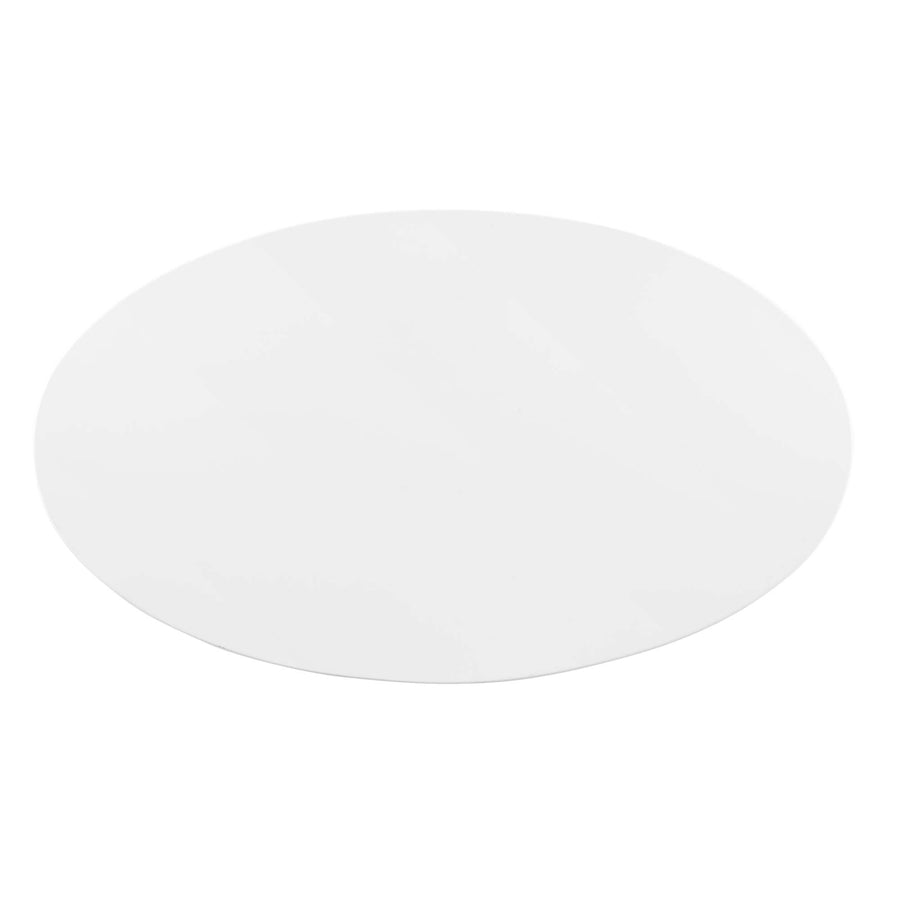 Theo 48" Oval Dining Table in Gold White