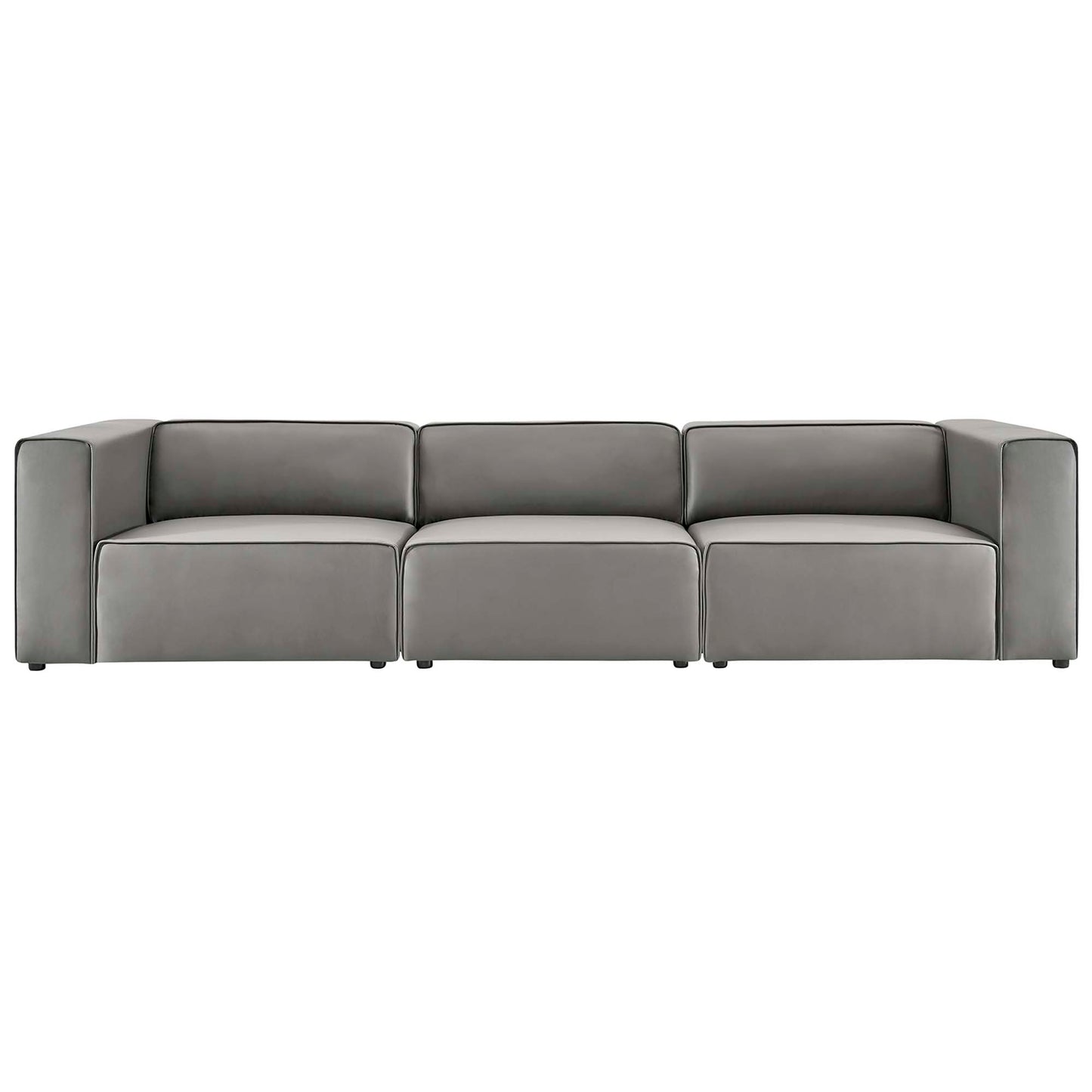 Mingle 3-Piece Vegan Leather Sectional Sofa by Furniture for America