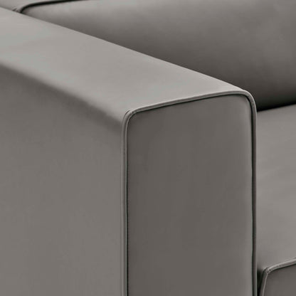 Mingle 3-Piece Vegan Leather Sectional Sofa by Furniture for America