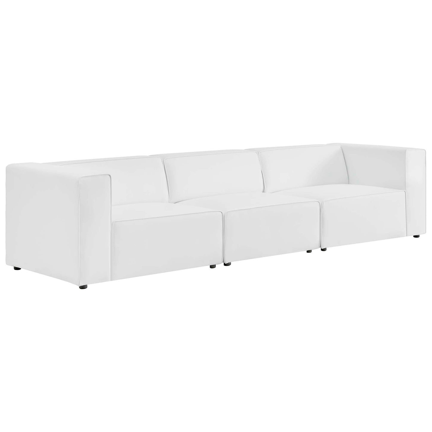 Mingle 3-Piece Vegan Leather Sectional Sofa by Furniture for America