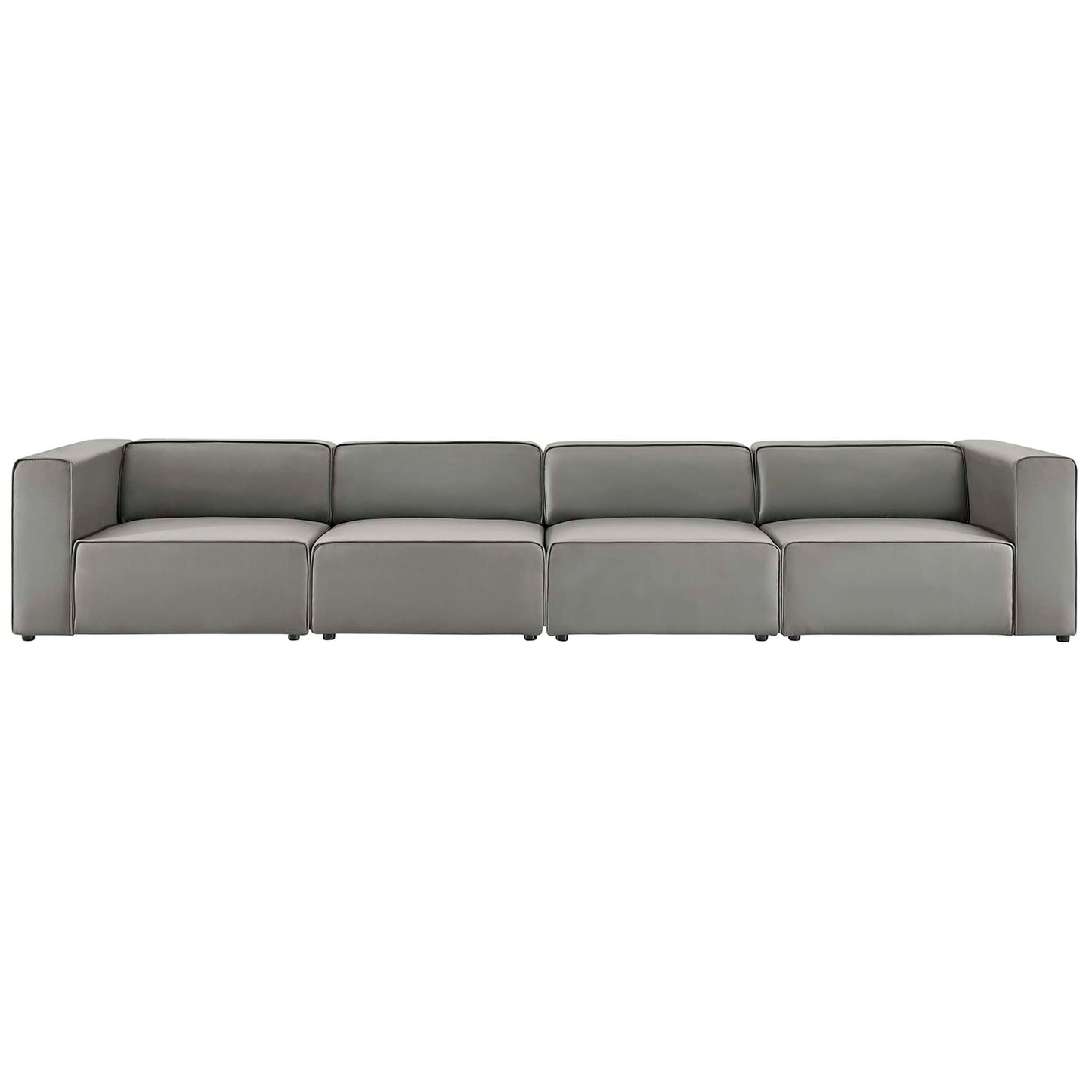 Mingle 4-Piece Vegan Leather Sectional Sofa by Furniture for America