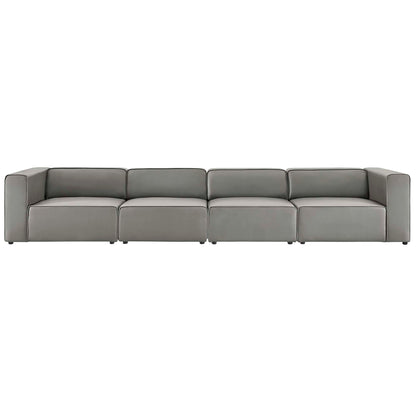 Mingle 4-Piece Vegan Leather Sectional Sofa by Furniture for America