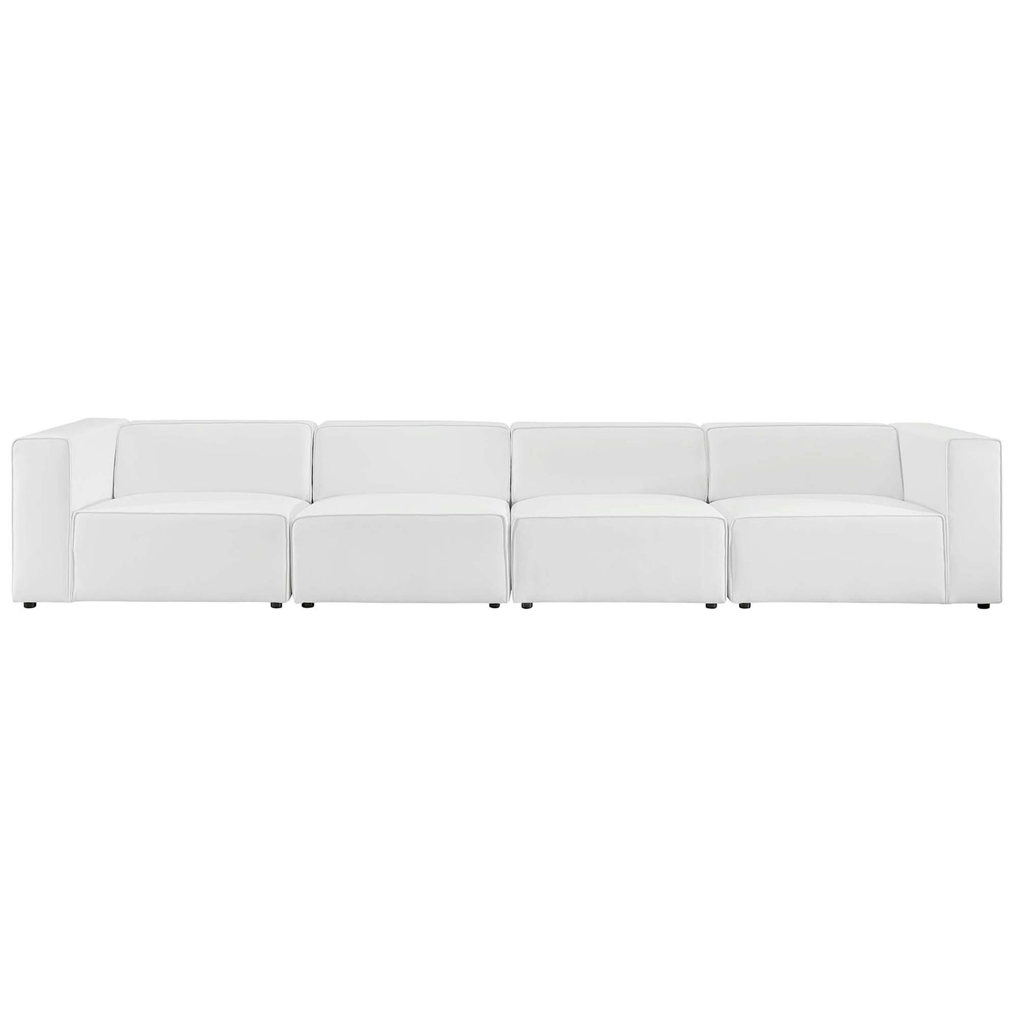 Mingle 4-Piece Vegan Leather Sectional Sofa by Furniture for America