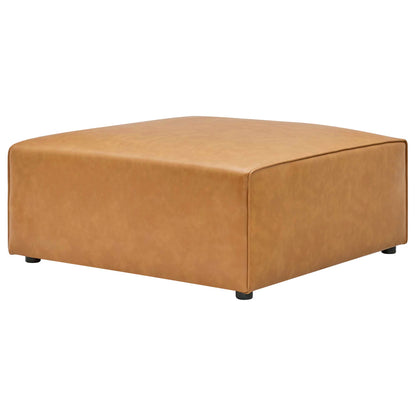 Mingle 4-Piece Vegan Leather Sofa and 2 Ottomans Set by Furniture For America