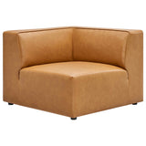 Pike 6-Piece Vegan Leather Furniture Set in Tan
