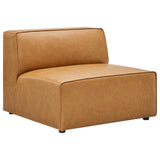 Pike 6-Piece Vegan Leather Furniture Set in Tan