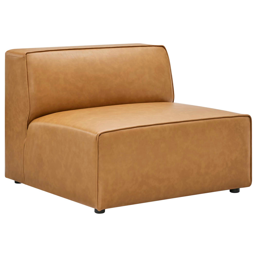 Pike 6-Piece Vegan Leather Furniture Set in Tan