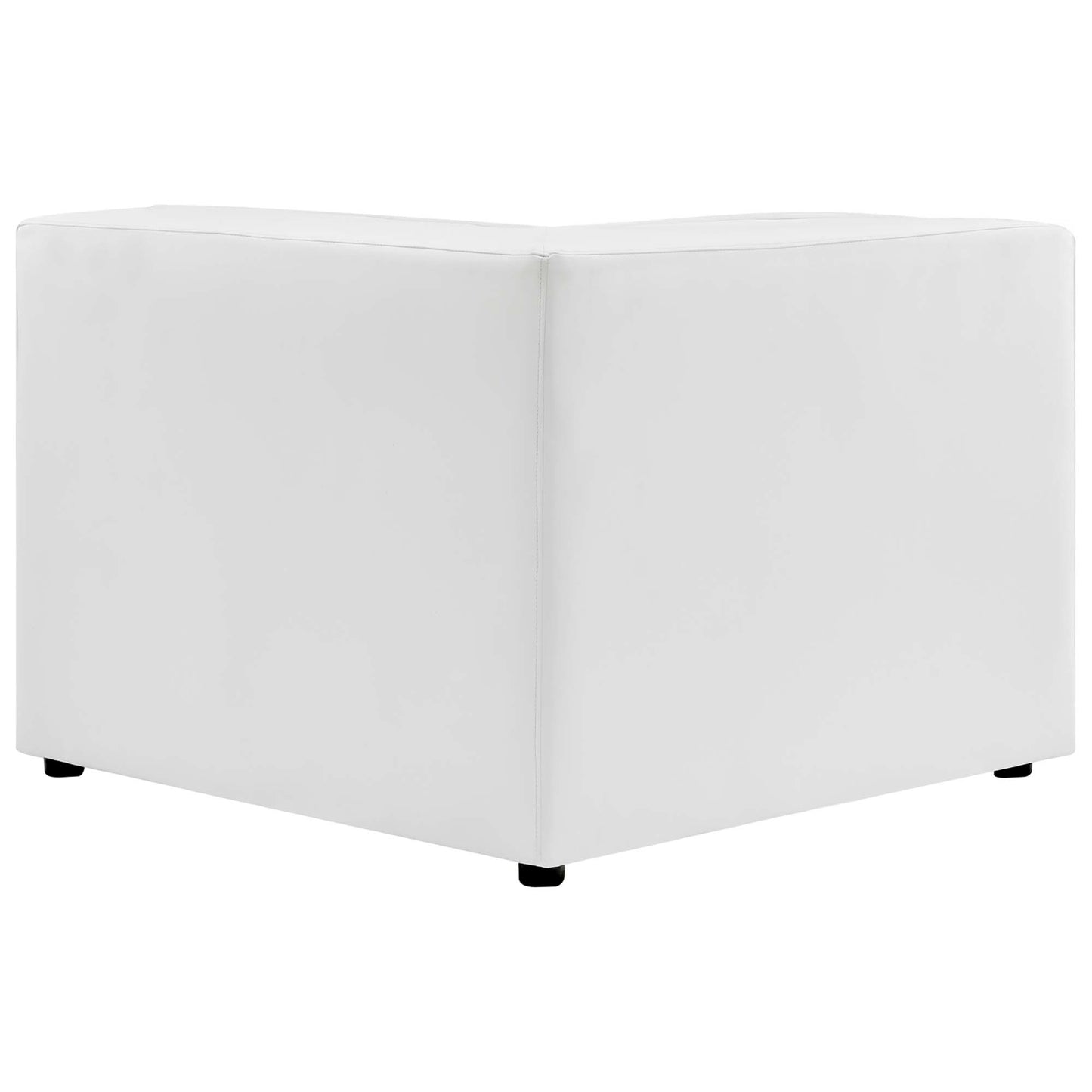 Pike 7-Piece Vegan Leather Sectional Sofa in White