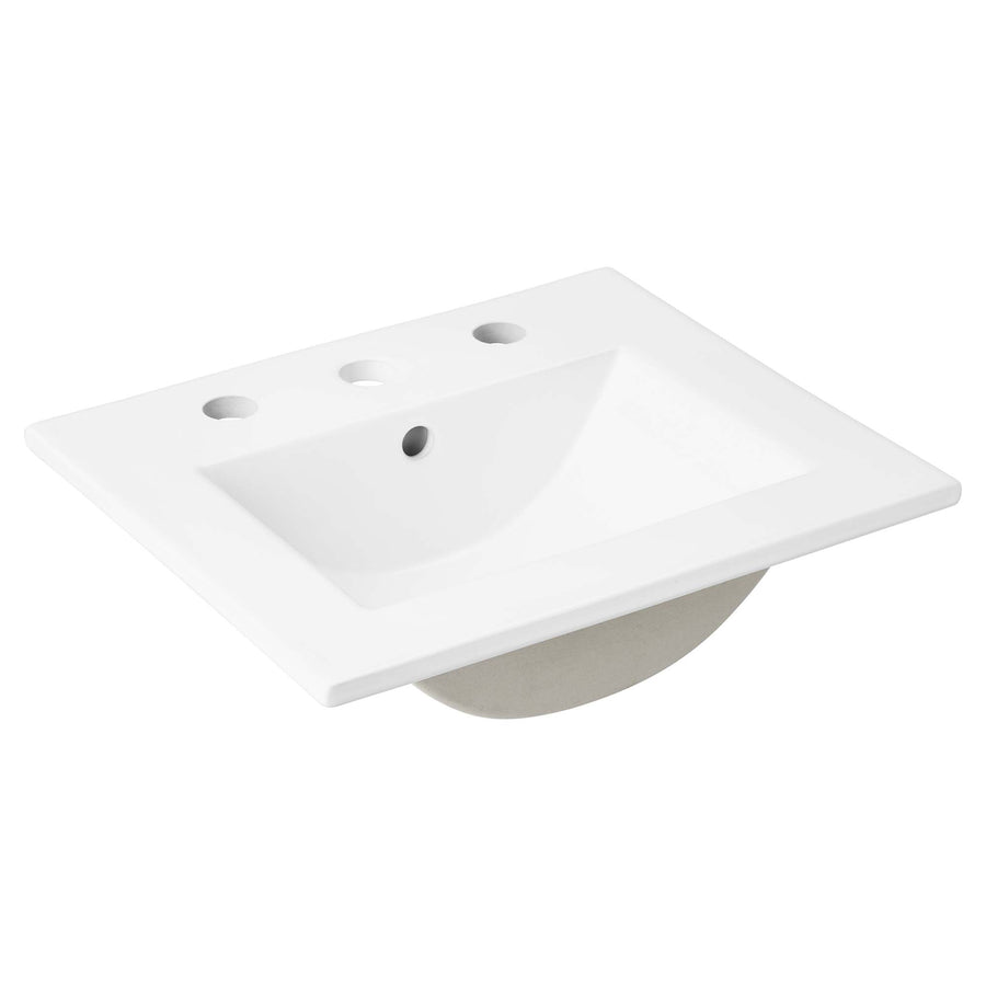 Calla 18" Bathroom Sink in White