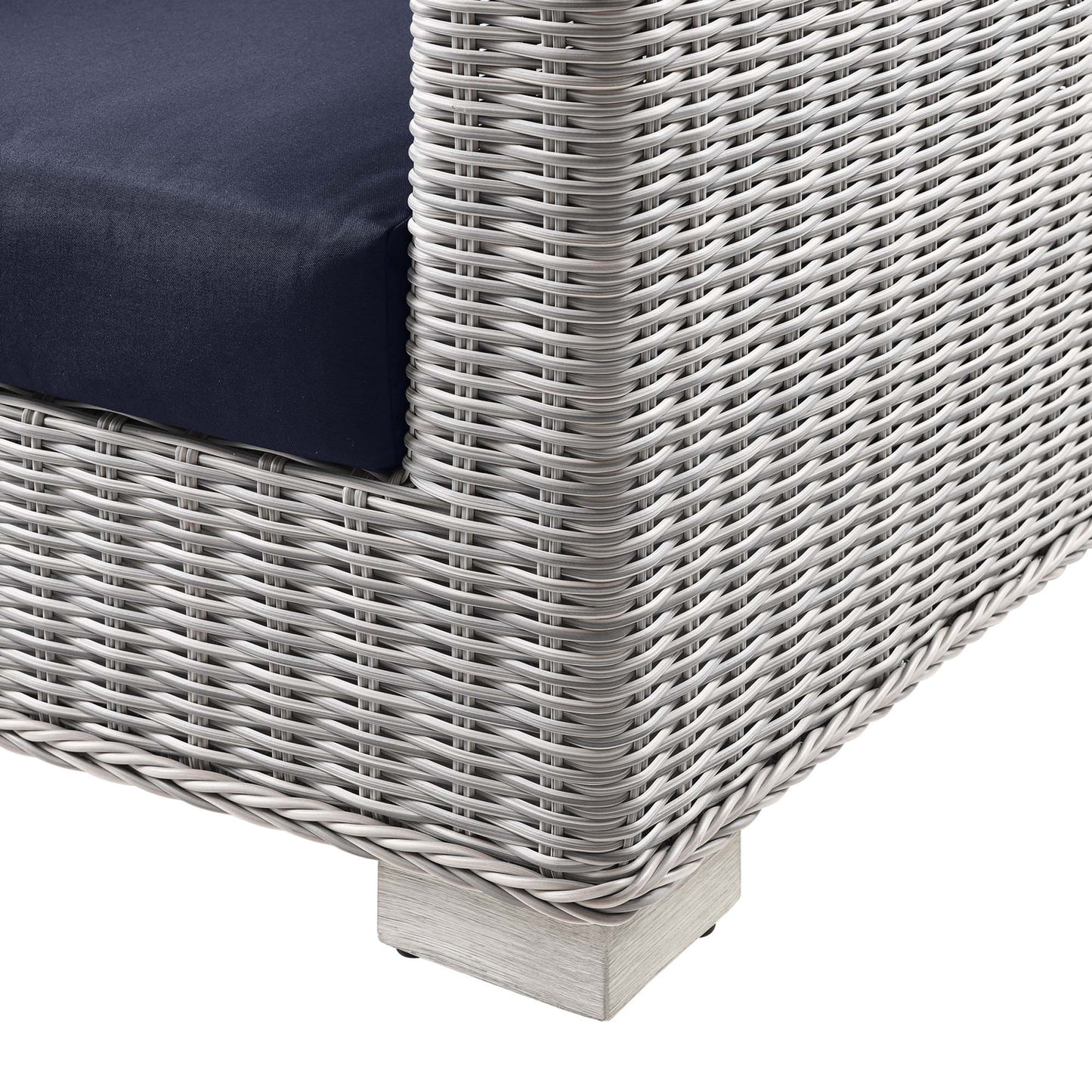 Conway Outdoor Patio Wicker Rattan Sofa by Furniture For America