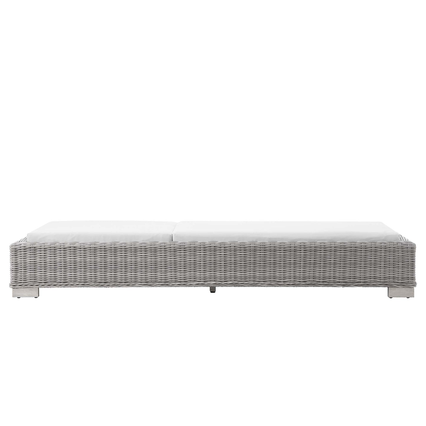 Conway Outdoor Patio Wicker Rattan Chaise Lounge by Furniture for America
