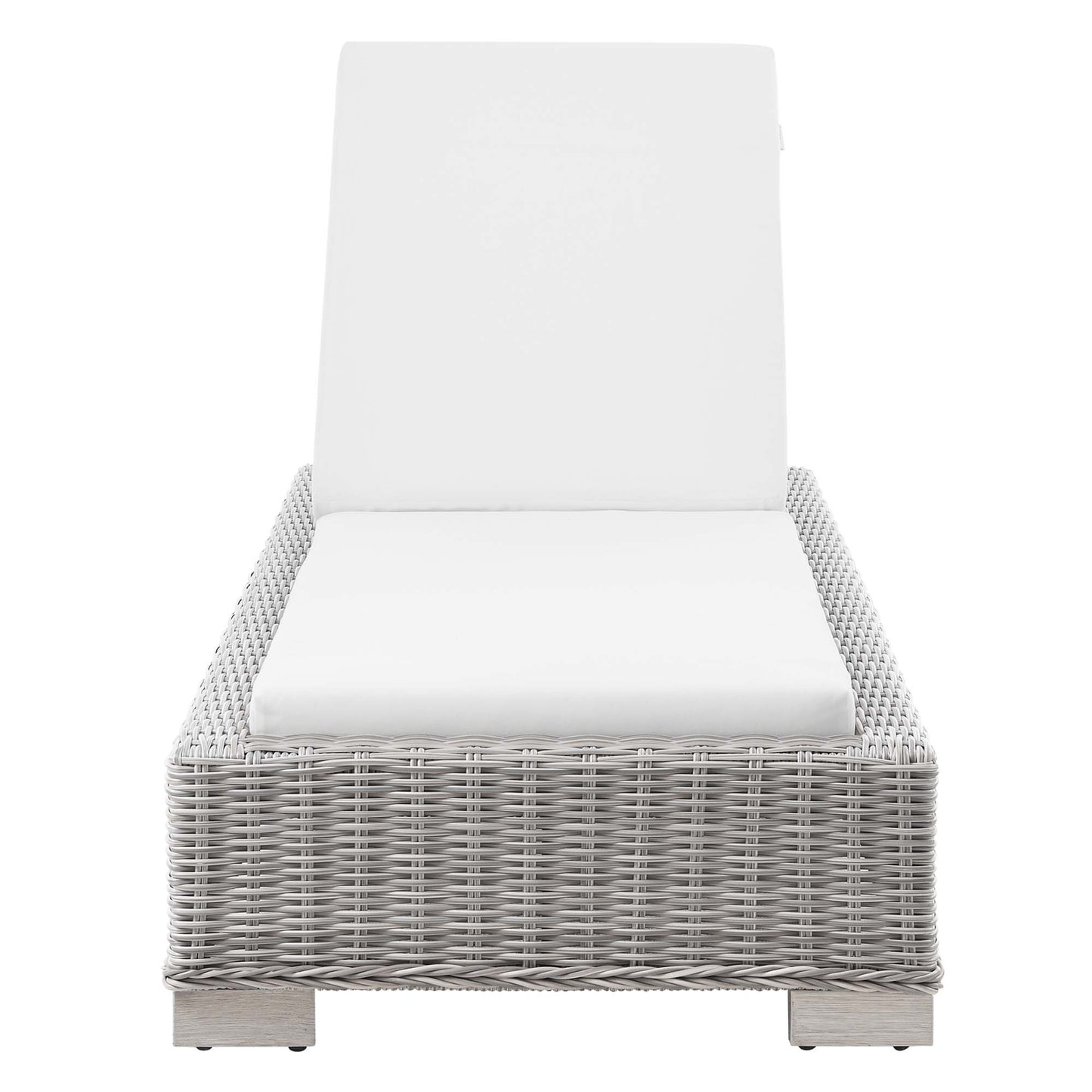 Conway Outdoor Patio Wicker Rattan Chaise Lounge by Furniture for America