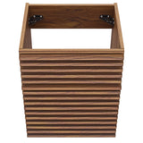 Vera 18" Wall-Mount Bathroom Vanity Cabinet (Sink Basin Not Included) in Walnut