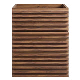 Vera 18" Wall-Mount Bathroom Vanity Cabinet (Sink Basin Not Included) in Walnut