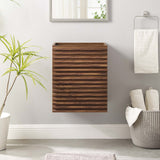 Vera 18" Wall-Mount Bathroom Vanity Cabinet (Sink Basin Not Included) in Walnut