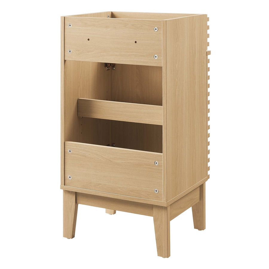 Vera 18" Bathroom Vanity Cabinet (Sink Basin Not Included) in Oak