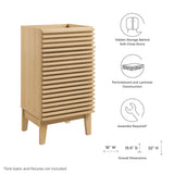 Vera 18" Bathroom Vanity Cabinet (Sink Basin Not Included) in Oak