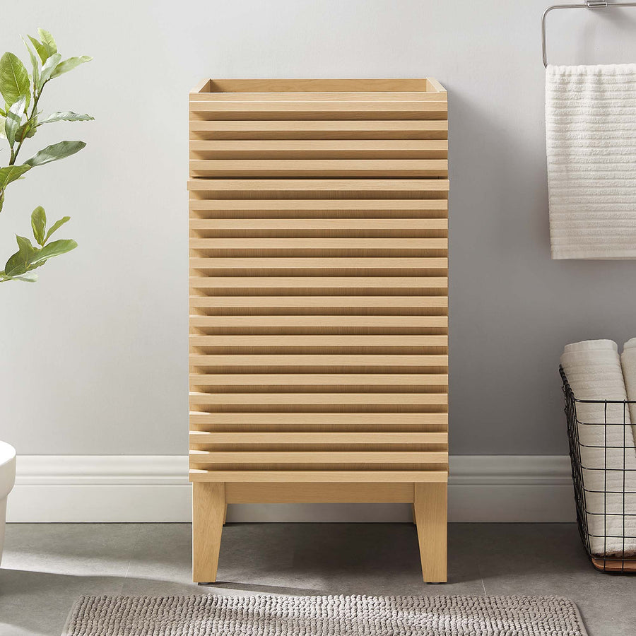 Vera 18" Bathroom Vanity Cabinet (Sink Basin Not Included) in Oak