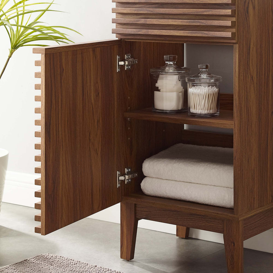 Vera 18" Bathroom Vanity Cabinet (Sink Basin Not Included) in Walnut