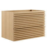 Vera 30" Wall-Mount Bathroom Vanity Cabinet (Sink Basin Not Included) in Oak