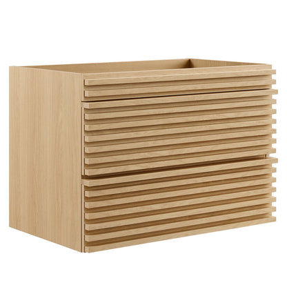 Render 30" Wall-Mount Bathroom Vanity Cabinet (Sink Basin Not Included) by Furniture For America