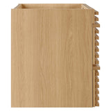 Vera 30" Wall-Mount Bathroom Vanity Cabinet (Sink Basin Not Included) in Oak