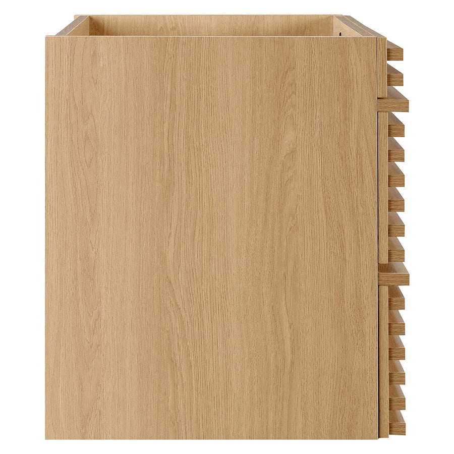 Vera 30" Wall-Mount Bathroom Vanity Cabinet (Sink Basin Not Included) in Oak