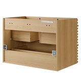 Vera 30" Wall-Mount Bathroom Vanity Cabinet (Sink Basin Not Included) in Oak
