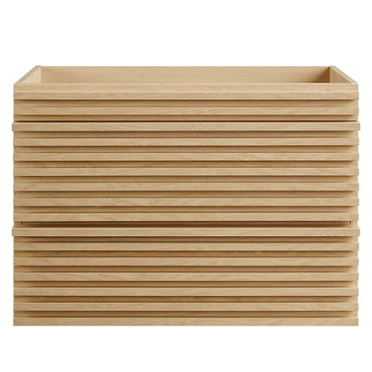 Render 30" Wall-Mount Bathroom Vanity Cabinet (Sink Basin Not Included) by Furniture For America