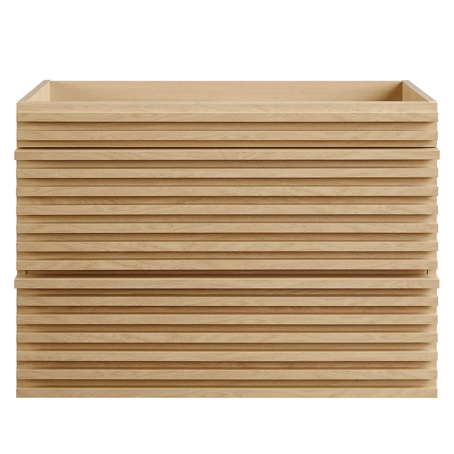 Vera 30" Wall-Mount Bathroom Vanity Cabinet (Sink Basin Not Included) in Oak