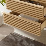 Vera 30" Wall-Mount Bathroom Vanity Cabinet (Sink Basin Not Included) in Oak