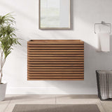 Vera 30" Wall-Mount Bathroom Vanity Cabinet (Sink Basin Not Included) in Walnut