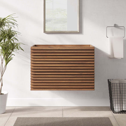 Render 30" Wall-Mount Bathroom Vanity Cabinet (Sink Basin Not Included) by Furniture For America