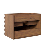 Vera 30" Wall-Mount Bathroom Vanity Cabinet (Sink Basin Not Included) in Walnut