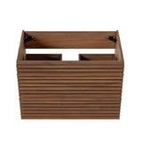 Vera 30" Wall-Mount Bathroom Vanity Cabinet (Sink Basin Not Included) in Walnut