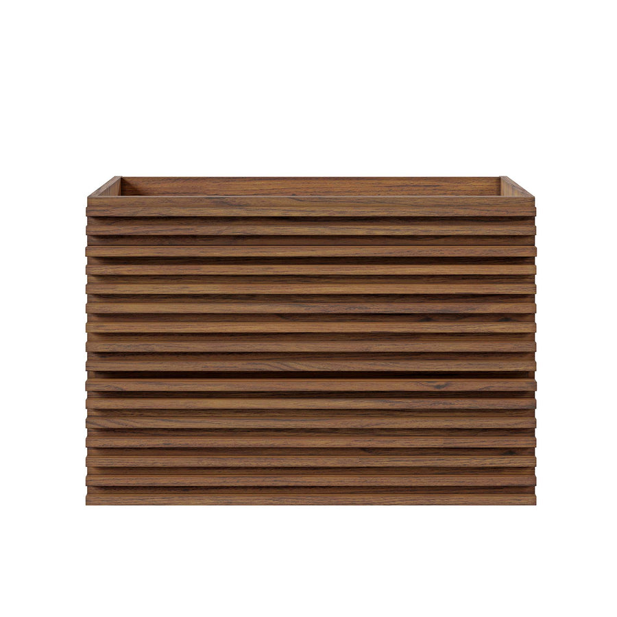 Vera 30" Wall-Mount Bathroom Vanity Cabinet (Sink Basin Not Included) in Walnut