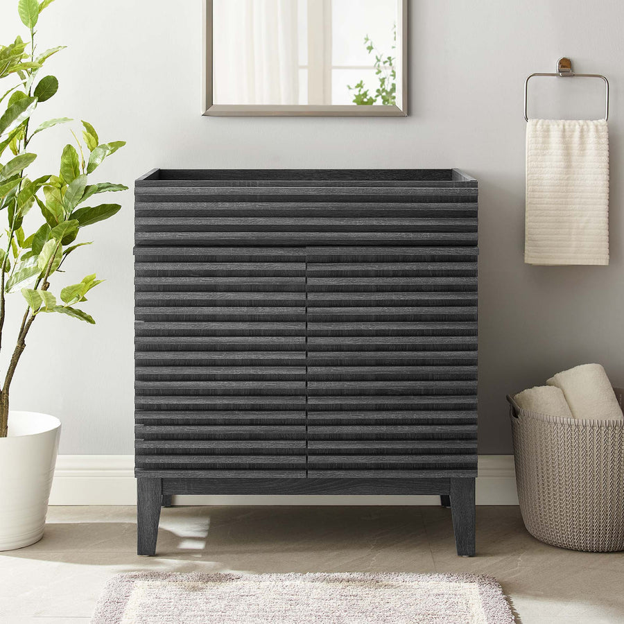 Vera 30" Bathroom Vanity Cabinet (Sink Basin Not Included) in Charcoal
