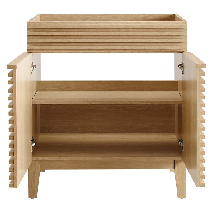 Vera 30" Bathroom Vanity Cabinet (Sink Basin Not Included) in Oak