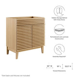 Vera 30" Bathroom Vanity Cabinet (Sink Basin Not Included) in Oak