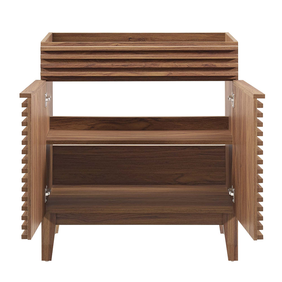 Vera 30" Bathroom Vanity Cabinet (Sink Basin Not Included) in Walnut