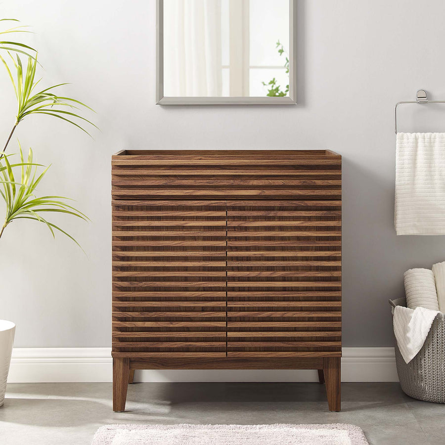 Vera 30" Bathroom Vanity Cabinet (Sink Basin Not Included) in Walnut