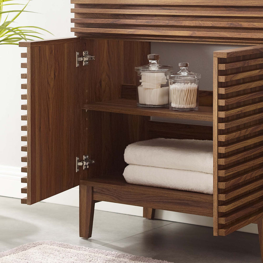Vera 30" Bathroom Vanity Cabinet (Sink Basin Not Included) in Walnut