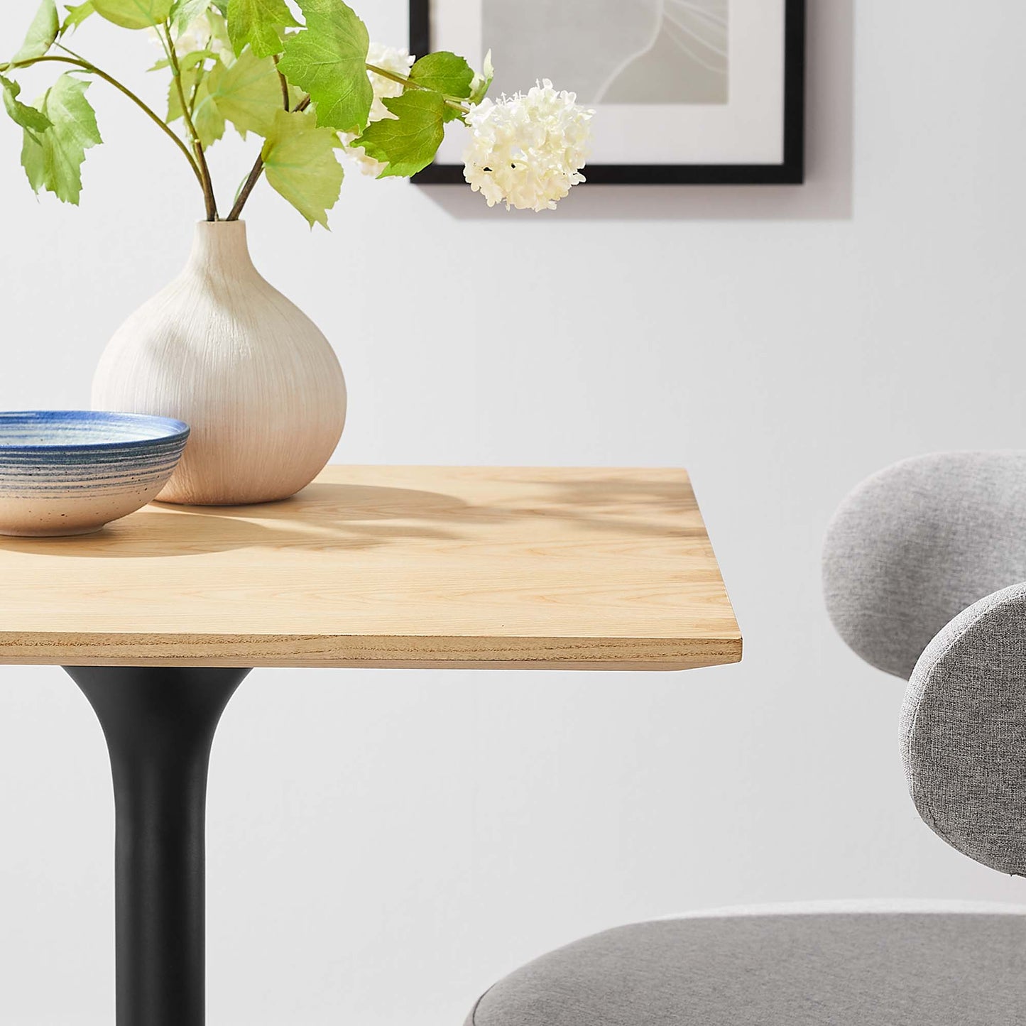 Lippa 24" Square Wood Dining Table by Furniture For America
