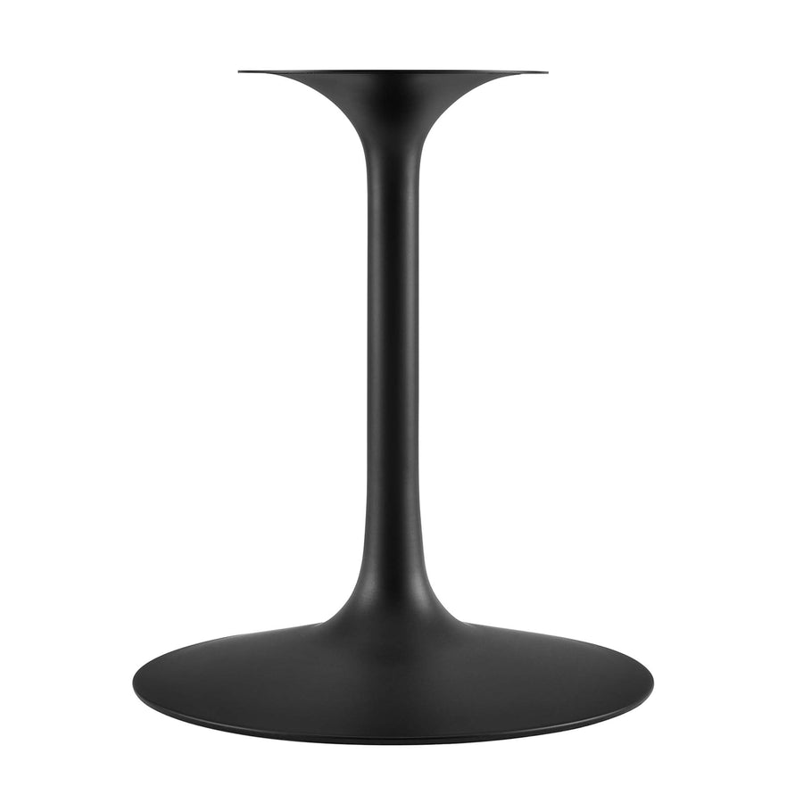 Lumen 54" Oval Faux Marble Dining Table in Black Black