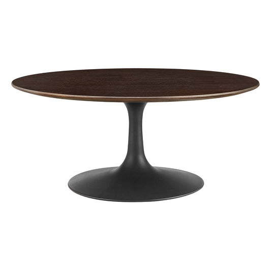 Lippa 36" Round Wood Coffee Table by Furniture For America