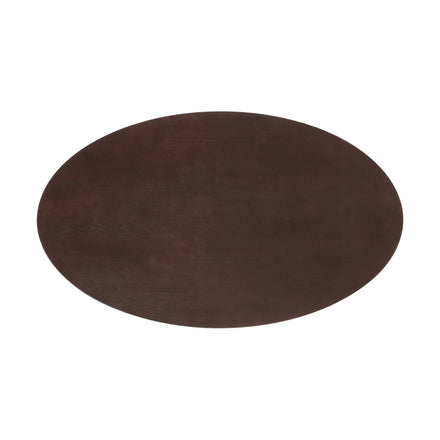 Lippa 60" Oval Wood Dining Table in Black Cherry Walnut