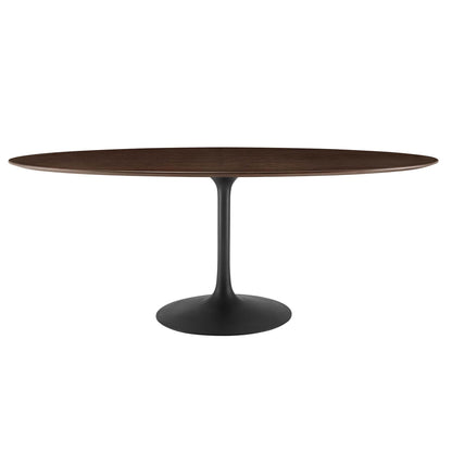 Lippa 78" Oval Wood Dining Table by Furniture For America