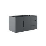 Bellamy 36" Bathroom Vanity Cabinet (Sink Basin Not Included) in Gray